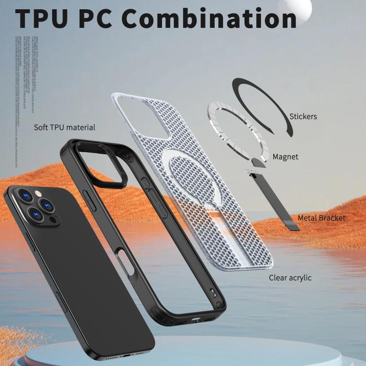 Honeycomb Cooling MagSafe Holder Phone Case