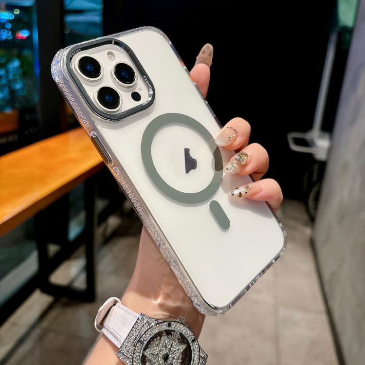 Color Diamond PC Hybrid TPU MagSafe Magnetic Phone Case, For iPhone 13 Pro, For iPhone 12, For iPhone 12 Pro Max, For iPhone 12 Pro