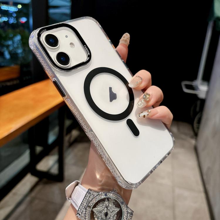 Color Diamond PC Hybrid TPU MagSafe Magnetic Phone Case, For iPhone 11