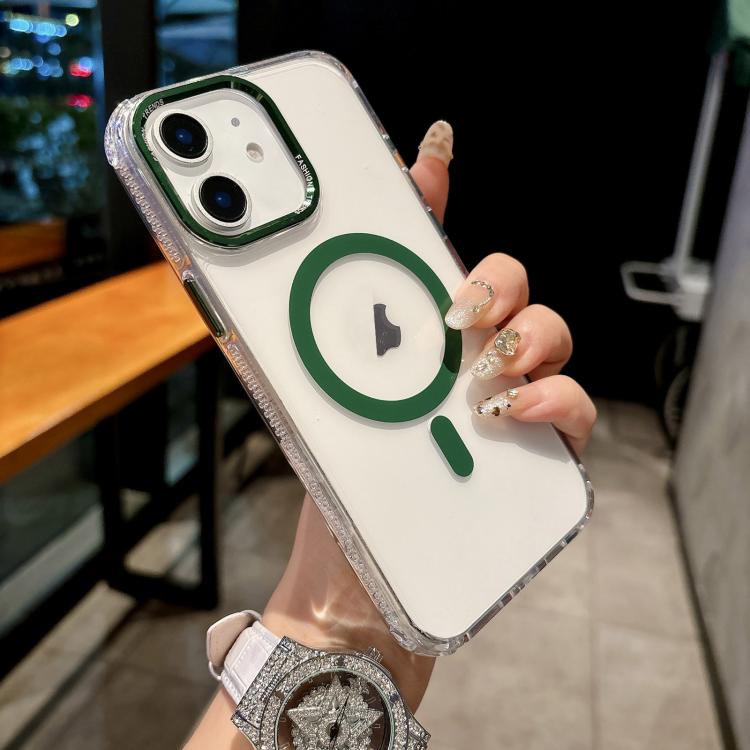 Color Diamond PC Hybrid TPU MagSafe Magnetic Phone Case, For iPhone 11