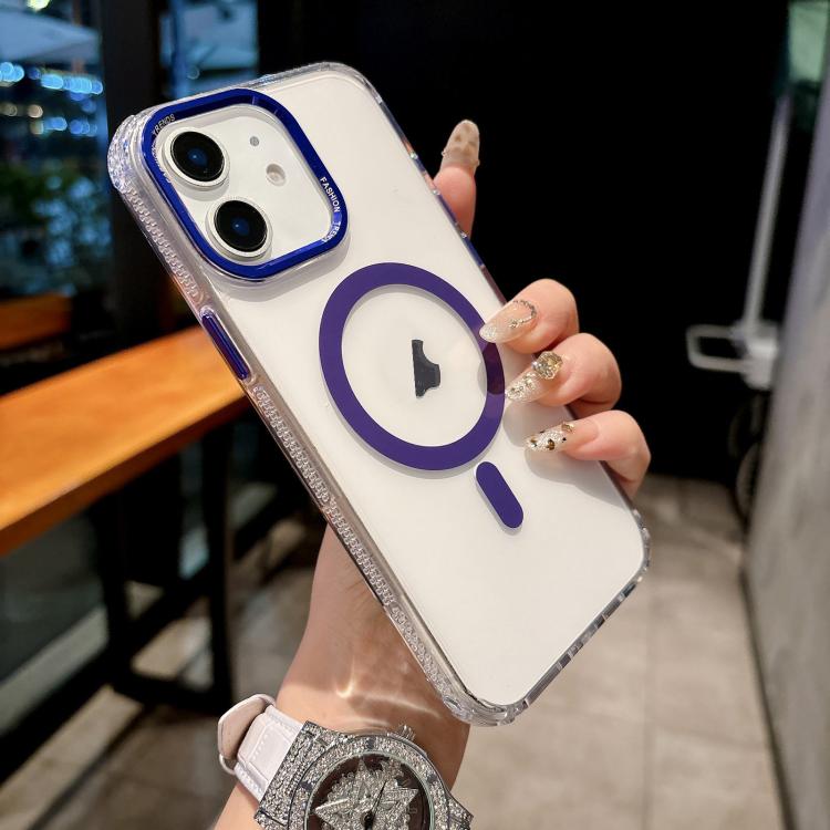 Color Diamond PC Hybrid TPU MagSafe Magnetic Phone Case, For iPhone 11
