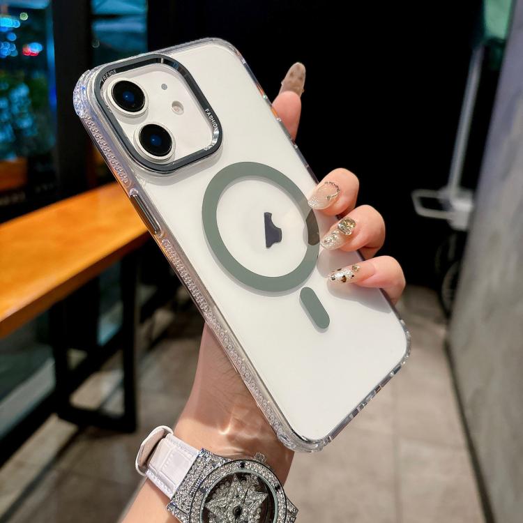 Color Diamond PC Hybrid TPU MagSafe Magnetic Phone Case, For iPhone 11