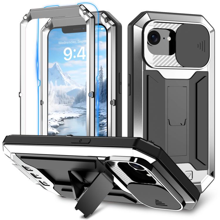 Sliding Camera IP68 Waterproof Holder Phone Case, For iPhone 16e