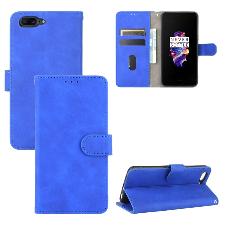 Solid Color Skin Feel Magnetic Buckle Horizontal Flip Calf Texture PU Leather Case with Holder & Card Slots & Wallet, For OnePlus Nord, For OnePlus 8, For OnePlus 5, For OnePlus 8 Pro, For OnePlus 5T, For OnePlus 6