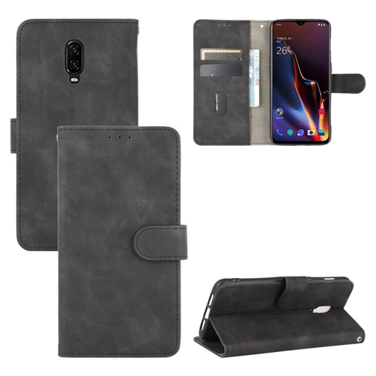 Solid Color Skin Feel Magnetic Buckle Horizontal Flip Calf Texture PU Leather Case with Holder & Card Slots & Wallet, For OnePlus 6T, For OnePlus 7, For BlackBerry Priv, For OnePlus 7 Pro