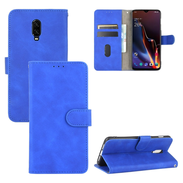 Solid Color Skin Feel Magnetic Buckle Horizontal Flip Calf Texture PU Leather Case with Holder & Card Slots & Wallet, For OnePlus 6T, For OnePlus 7, For BlackBerry Priv, For OnePlus 7 Pro