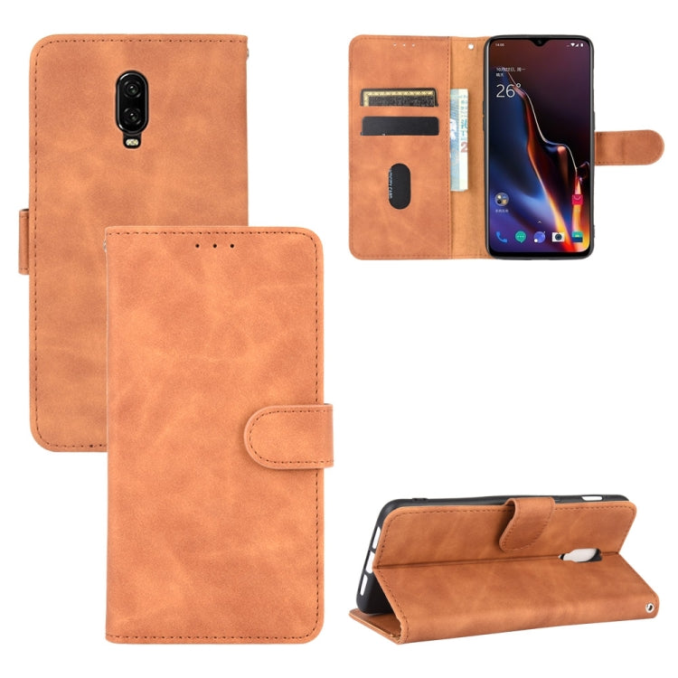 Solid Color Skin Feel Magnetic Buckle Horizontal Flip Calf Texture PU Leather Case with Holder & Card Slots & Wallet, For OnePlus 6T, For OnePlus 7, For BlackBerry Priv, For OnePlus 7 Pro