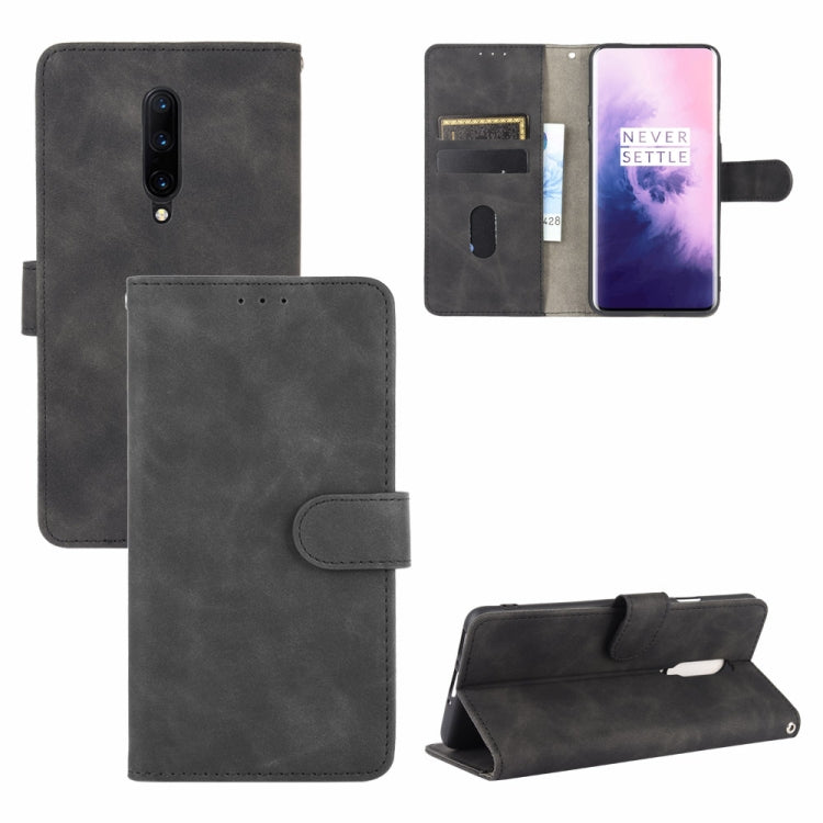 Solid Color Skin Feel Magnetic Buckle Horizontal Flip Calf Texture PU Leather Case with Holder & Card Slots & Wallet, For OnePlus 6T, For OnePlus 7, For BlackBerry Priv, For OnePlus 7 Pro