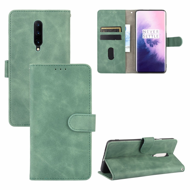 Solid Color Skin Feel Magnetic Buckle Horizontal Flip Calf Texture PU Leather Case with Holder & Card Slots & Wallet, For OnePlus 6T, For OnePlus 7, For BlackBerry Priv, For OnePlus 7 Pro