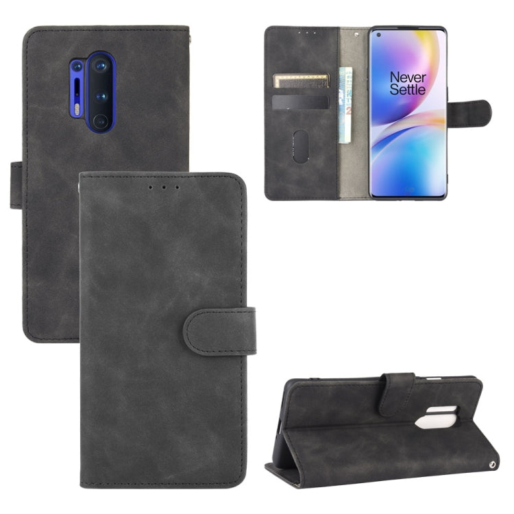 Solid Color Skin Feel Magnetic Buckle Horizontal Flip Calf Texture PU Leather Case with Holder & Card Slots & Wallet, For OnePlus Nord, For OnePlus 8, For OnePlus 5, For OnePlus 8 Pro, For OnePlus 5T, For OnePlus 6