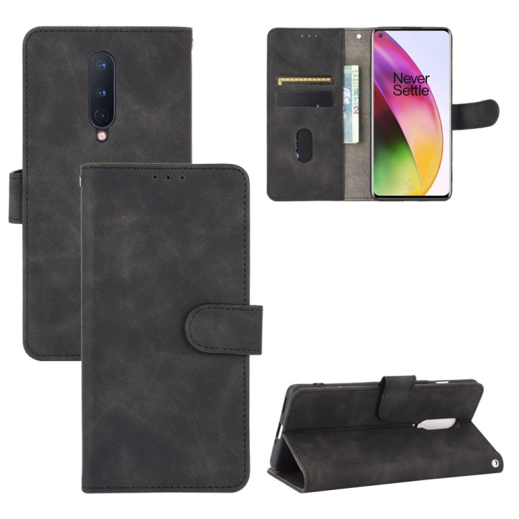 Solid Color Skin Feel Magnetic Buckle Horizontal Flip Calf Texture PU Leather Case with Holder & Card Slots & Wallet, For OnePlus Nord, For OnePlus 8, For OnePlus 5, For OnePlus 8 Pro, For OnePlus 5T, For OnePlus 6