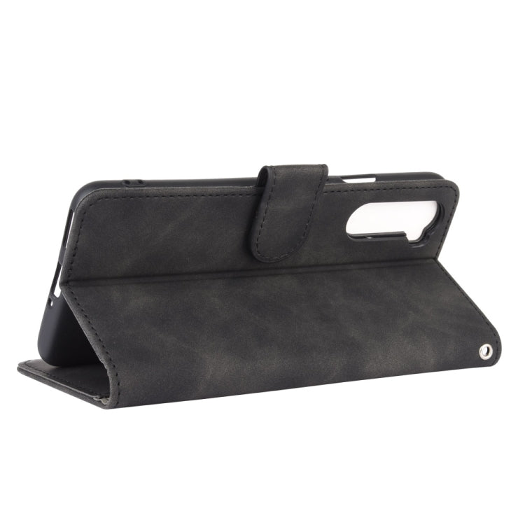 Solid Color Skin Feel Magnetic Buckle Horizontal Flip Calf Texture PU Leather Case with Holder & Card Slots & Wallet, For OnePlus Nord, For OnePlus 8, For OnePlus 5, For OnePlus 8 Pro