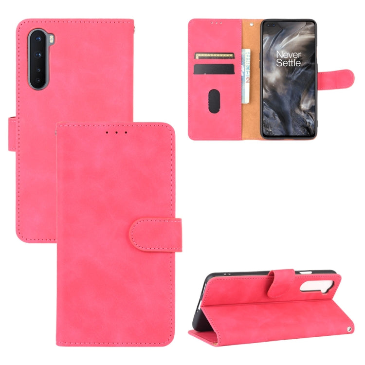 Solid Color Skin Feel Magnetic Buckle Horizontal Flip Calf Texture PU Leather Case with Holder & Card Slots & Wallet, For OnePlus Nord, For OnePlus 8, For OnePlus 5, For OnePlus 8 Pro, For OnePlus 5T, For OnePlus 6