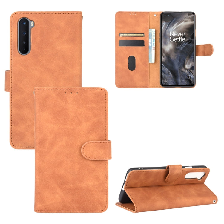 Solid Color Skin Feel Magnetic Buckle Horizontal Flip Calf Texture PU Leather Case with Holder & Card Slots & Wallet, For OnePlus Nord, For OnePlus 8, For OnePlus 5, For OnePlus 8 Pro, For OnePlus 5T, For OnePlus 6