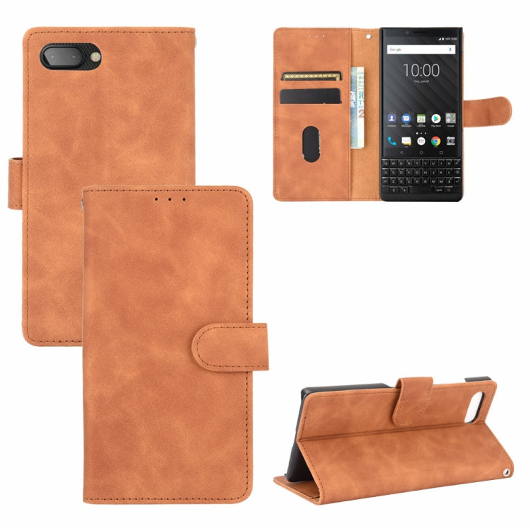 Solid Color Skin Feel Magnetic Buckle Horizontal Flip Calf Texture PU Leather Case with Holder & Card Slots & Wallet, For BlackBerry KEY2, For BlackBerry Keyone, For OnePlus 6T, For OnePlus 7, For BlackBerry Priv, For OnePlus 7 Pro