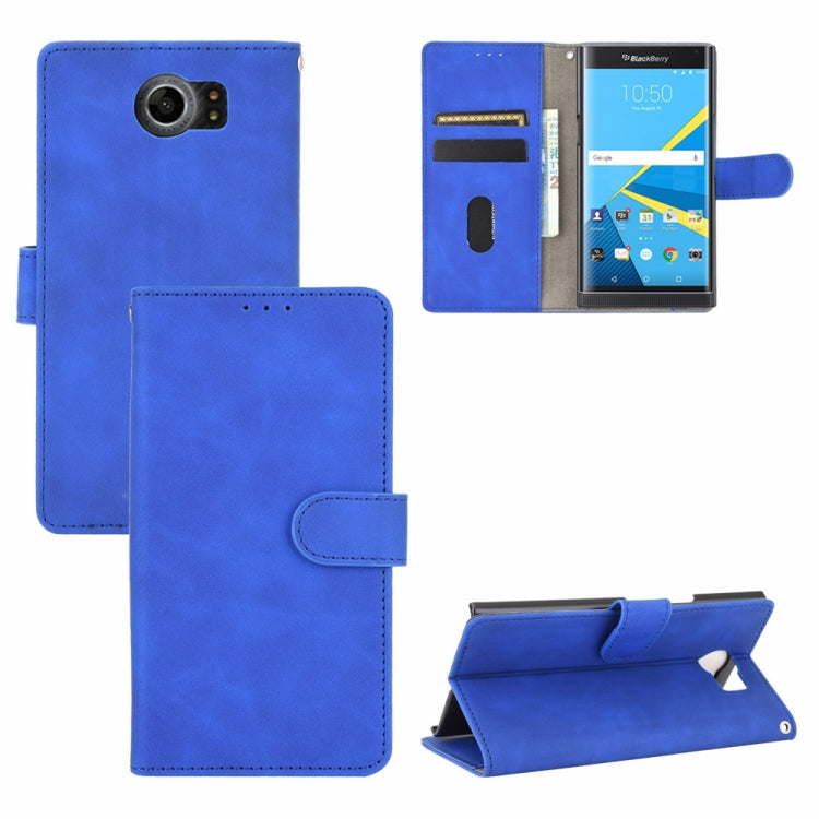 Solid Color Skin Feel Magnetic Buckle Horizontal Flip Calf Texture PU Leather Case with Holder & Card Slots & Wallet, For OnePlus 6T, For OnePlus 7, For BlackBerry Priv, For OnePlus 7 Pro