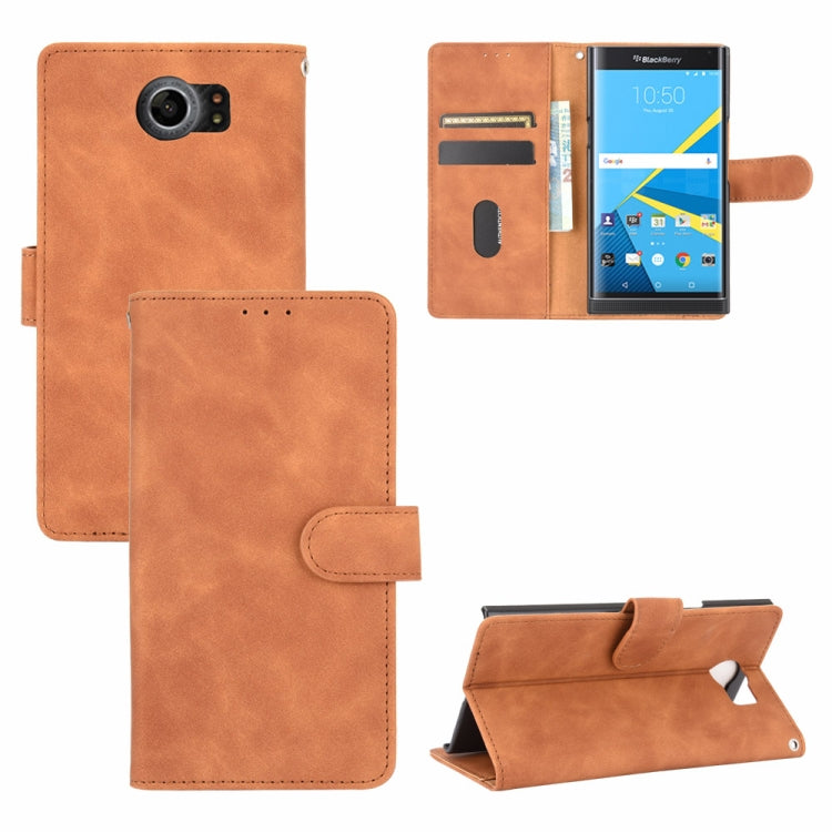 Solid Color Skin Feel Magnetic Buckle Horizontal Flip Calf Texture PU Leather Case with Holder & Card Slots & Wallet, For OnePlus 6T, For OnePlus 7, For BlackBerry Priv, For OnePlus 7 Pro