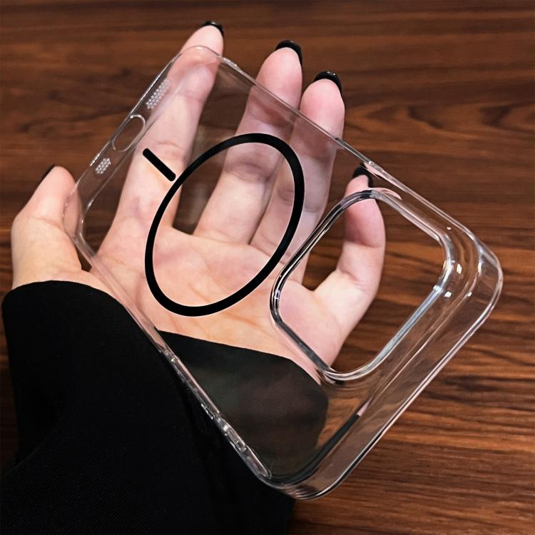 Clear Color PC Thin Circle MagSafe Phone Case, For iPhone 13 Pro, For iPhone 12 / 12 Pro, For iPhone 12 Pro Max