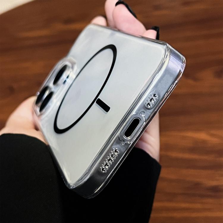Clear Color PC Thin Circle MagSafe Phone Case, For iPhone 13 Pro, For iPhone 12 / 12 Pro, For iPhone 12 Pro Max