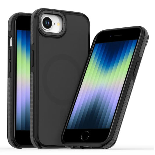 Dual-Color Skin Feel MagSafe Phone Case, For iPhone 16e, For iPhone 16 Plus, For iPhone 16, For iPhone 15 Pro Max