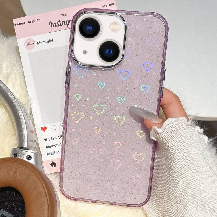 3D Heart IMD Hybrid TPU Phone Case, For iPhone 14 / 13, For iPhone 14 Pro, For iPhone 14 Pro Max, For iPhone 13 Pro Max