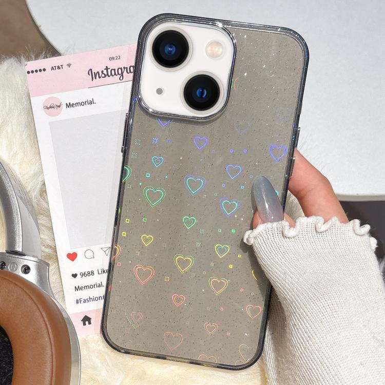 3D Heart IMD Hybrid TPU Phone Case, For iPhone 14 / 13, For iPhone 14 Pro, For iPhone 14 Pro Max, For iPhone 13 Pro Max
