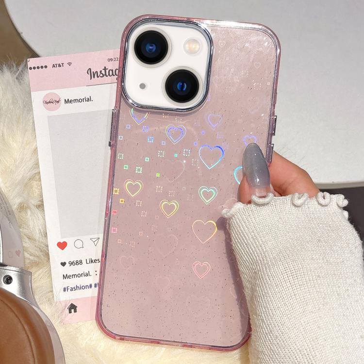 3D Heart IMD Hybrid TPU Phone Case, For iPhone 14 / 13, For iPhone 14 Pro, For iPhone 14 Pro Max, For iPhone 13 Pro Max