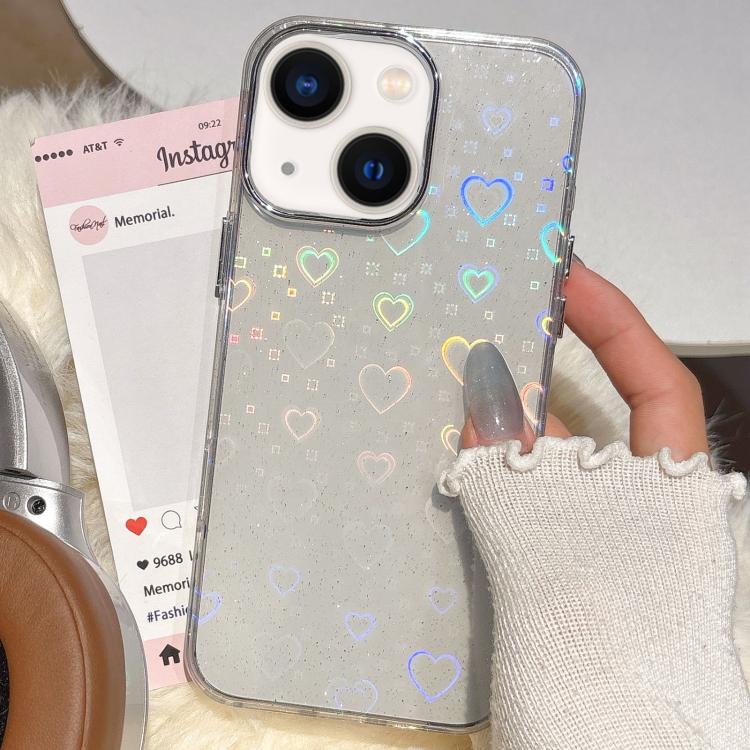 3D Heart IMD Hybrid TPU Phone Case, For iPhone 14 / 13, For iPhone 14 Pro, For iPhone 14 Pro Max, For iPhone 13 Pro Max