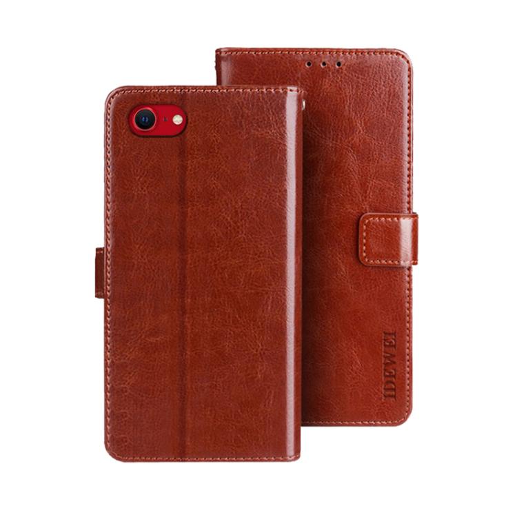 idewei Crazy Horse Texture Leather Phone Case, For iPhone 16e