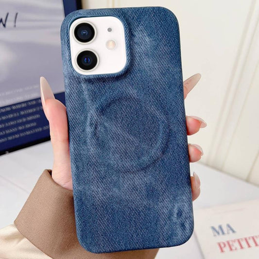 Denim MagSafe Magnetic PC + PU Phone Case, For iPhone 12 / 12 Pro, For iPhone 12 Pro Max
