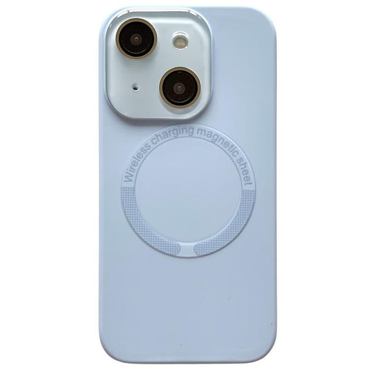 Small Window Acrylic Glass Lens MagSafe Silicone Phone Case, For iPhone 15 Plus, For iPhone 15