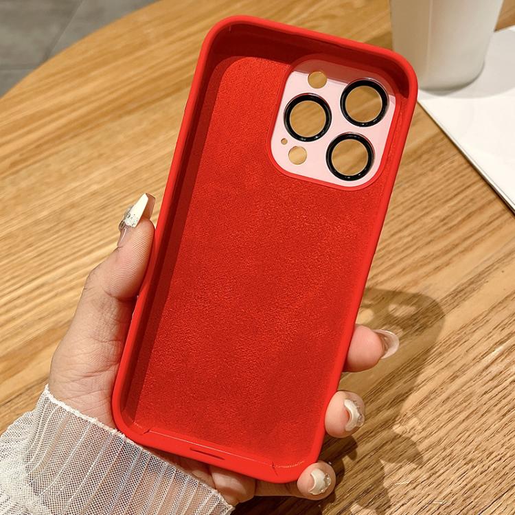 Small Window Acrylic Glass Lens MagSafe Silicone Phone Case, For iPhone 15 Plus, For iPhone 15
