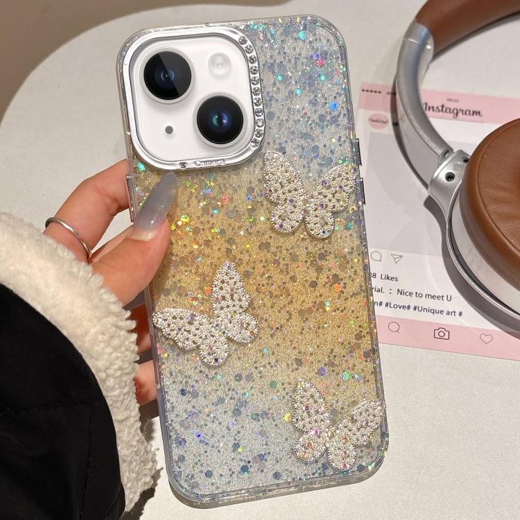 Butterflies Starry Sky Gradient IMD Phone Case, For iPhone 14 Pro, For iPhone 14 Pro Max, For iPhone 13 Pro Max, For iPhone 13 Pro, For iPhone 13