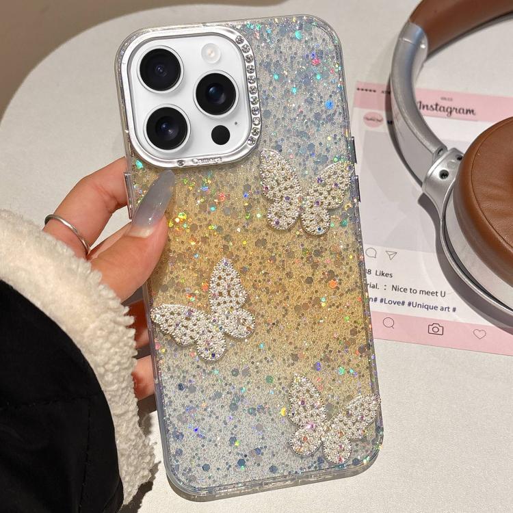 Butterflies Starry Sky Gradient IMD Phone Case, For iPhone 14 Pro, For iPhone 14 Pro Max, For iPhone 13 Pro Max, For iPhone 13 Pro, For iPhone 13