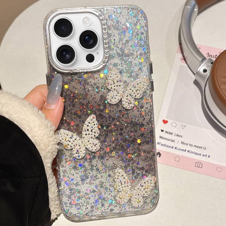 Butterflies Starry Sky Gradient IMD Phone Case, For iPhone 14 Pro, For iPhone 14 Pro Max, For iPhone 13 Pro Max, For iPhone 13 Pro, For iPhone 13