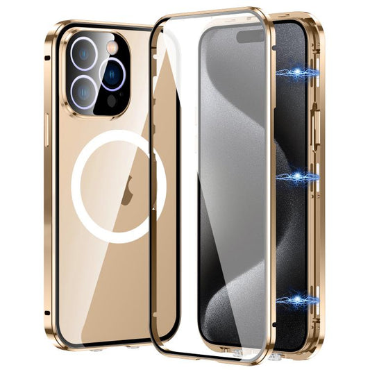 360 Full Body Magnetic Frosted MagSafe Phone Case, For iPhone 15 Pro, For iPhone 15