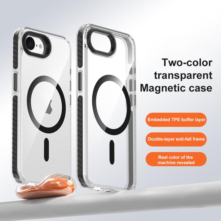 Airbag TPU + TPE+ PC Clear MagSafe Phone Case, For iPhone 16e