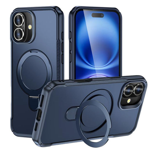 Skin Feel Magnetic Holder MagSafe Phone Case, For iPhone 16, For iPhone 15 Pro Max, For iPhone 15 Pro, For iPhone 15 Plus / 14 Plus