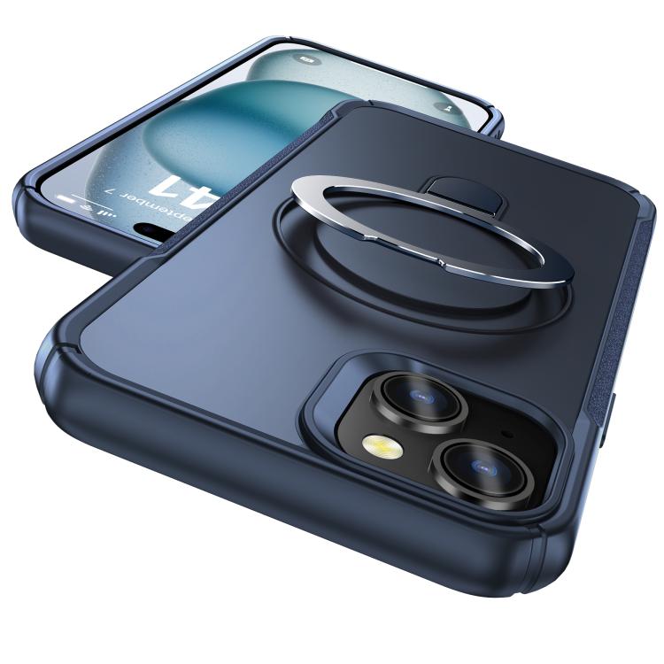 Skin Feel Magnetic Holder MagSafe Phone Case, For iPhone 15, For iPhone 14 / 13, For iPhone 14 Pro Max