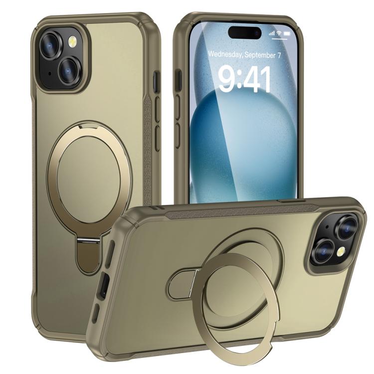 Skin Feel Magnetic Holder MagSafe Phone Case, For iPhone 15, For iPhone 14 / 13, For iPhone 14 Pro Max