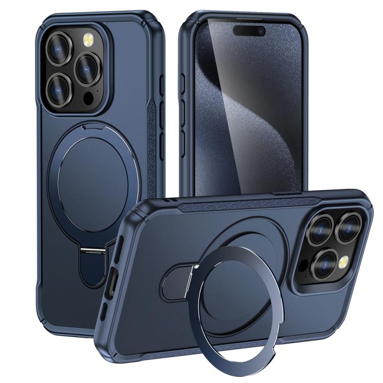 Skin Feel Magnetic Holder MagSafe Phone Case, For iPhone 15, For iPhone 14 / 13, For iPhone 14 Pro Max