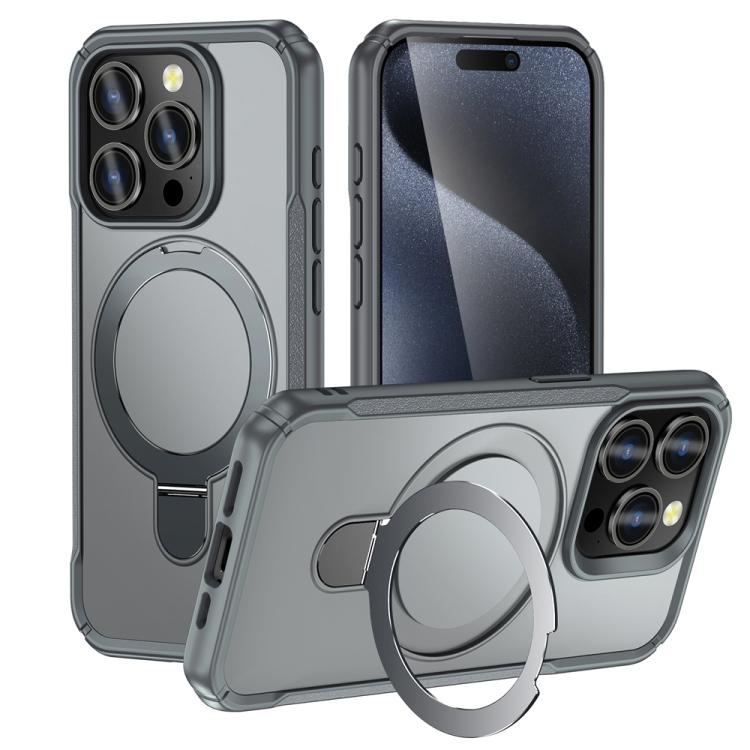 Skin Feel Magnetic Holder MagSafe Phone Case, For iPhone 15, For iPhone 14 / 13, For iPhone 14 Pro Max