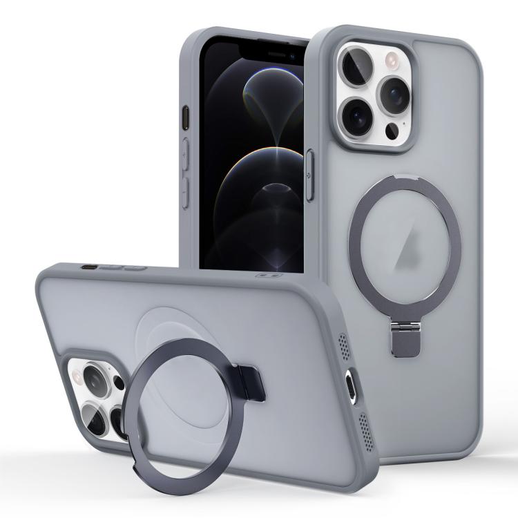 Skin-feel Ring MagSafe Holder Phone Case, For iPhone 12 Pro Max, For iPhone 12 Pro, For iPhone 11 Pro Max, For iPhone 11
