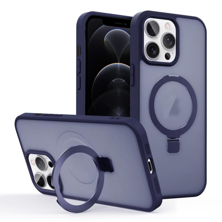 Skin-feel Ring MagSafe Holder Phone Case, For iPhone 12 Pro Max, For iPhone 12 Pro, For iPhone 11 Pro Max, For iPhone 11