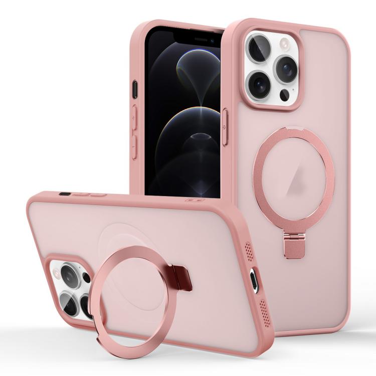 Skin-feel Ring MagSafe Holder Phone Case, For iPhone 12 Pro Max, For iPhone 12 Pro, For iPhone 11 Pro Max, For iPhone 11