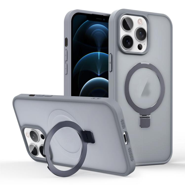 Skin-feel Ring MagSafe Holder Phone Case, For iPhone 12 Pro Max, For iPhone 12 Pro, For iPhone 11 Pro Max, For iPhone 11
