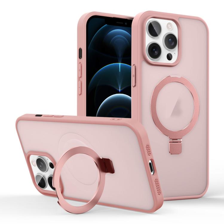 Skin-feel Ring MagSafe Holder Phone Case, For iPhone 12 Pro Max, For iPhone 12 Pro, For iPhone 11 Pro Max, For iPhone 11