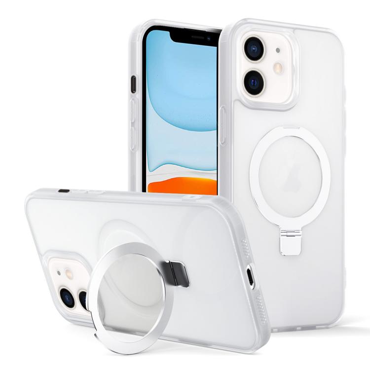 Skin-feel Ring MagSafe Holder Phone Case, For iPhone 12 Pro Max, For iPhone 12 Pro, For iPhone 11 Pro Max, For iPhone 11