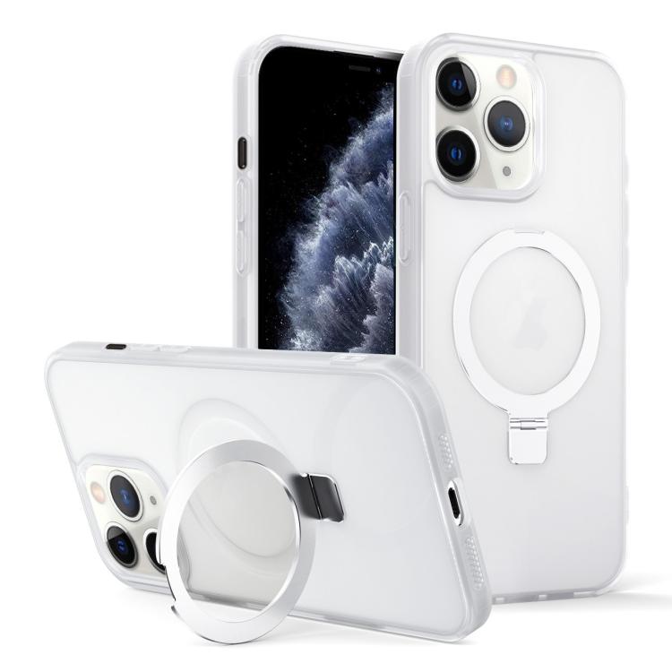 Skin-feel Ring MagSafe Holder Phone Case, For iPhone 11 Pro