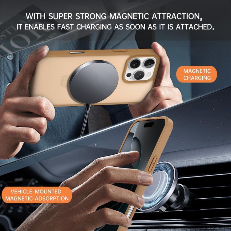 Skin-feel Ring MagSafe Holder Phone Case, For iPhone 11 Pro